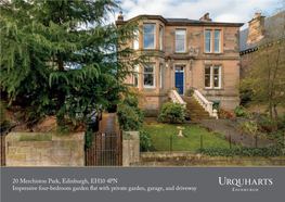 20 Merchiston Park, Edinburgh, EH10 4PN Impressive Four-Bedroom