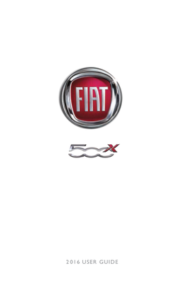 2016 FIAT 500X User's Guide