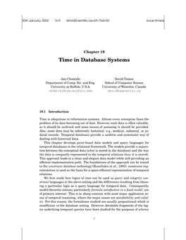 Time in Database Systems