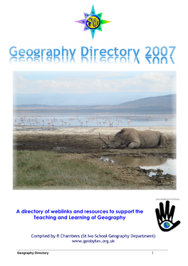 A Directory of Weblinks and Resources to Support the Teaching and Learning of Geography