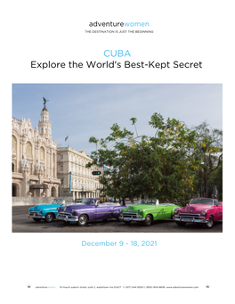 CUBA Explore the World's Best-Kept Secret