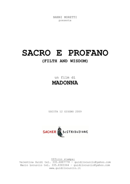 Sacro E Profano (Filth and Wisdom)