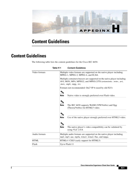 Content Guidelines