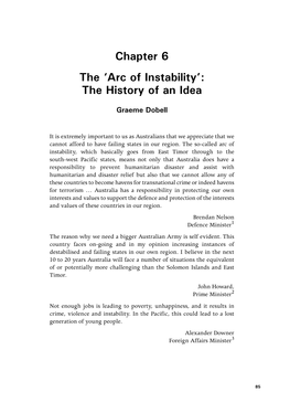 Arc of Instability’: the History of an Idea
