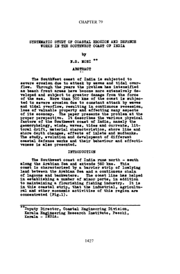 Chapter 79 Systematic Study of Coastal Erosion Ahd