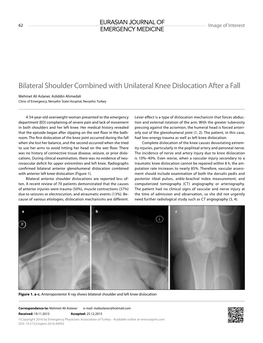 Bilateral Shoulder Combined with Unilateral Knee Dislocation After a Fall