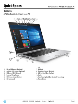 HP Elitebook 745 G6 Notebook PC