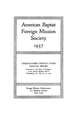 American Baptist Foreign Mission Society