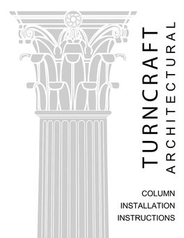 Installation Instructions Architectural Columns