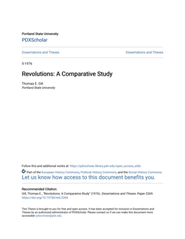 Revolutions: a Comparative Study