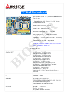 TA790XE Motherboard