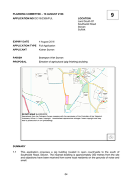 Item 09 Land South of Southwold Road Stoven