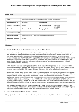 Full Proposal Template