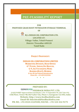 Pre-Feasibility Report