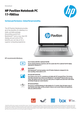 PSG Consumer 1C14 Notebook Datasheet