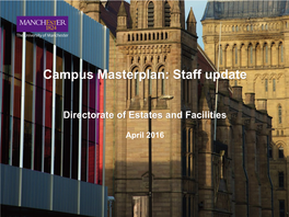 Campus Masterplan: Staff Update