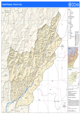 Kunar Province - Reference Map