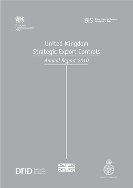 UK Strategic Export Controls Annual Report HC 1402