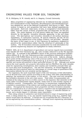 Engineering Values from Soil Taxonomy