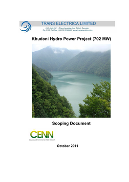 Khudoni Hydro Power Project (702 MW)
