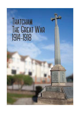 Thatcham the Great War 1914-1918