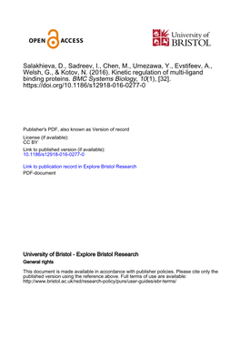 Kinetic Regulation of Multi-Ligand Binding Proteins