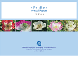 Okf"Kzd Izfrosnu Annual Report 2014-2015