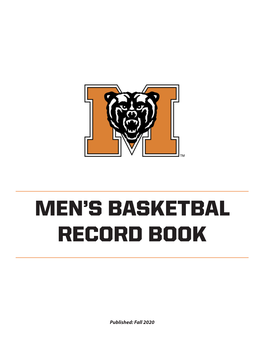 Men's Basketbal Record Book
