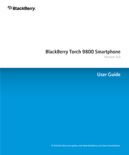 Blackberry Torch 9800 Smartphone Version: 6.0