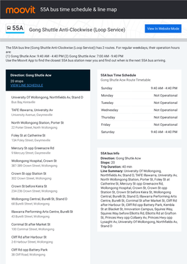 55A Bus Time Schedule & Line Route