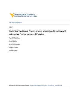 Enriching Traditional Protein-Protein Interaction Networks with Alternative Conformations of Proteins