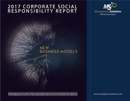 Corporate Social Responsibility Report 2017