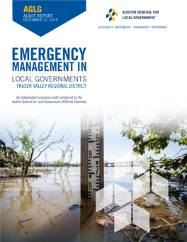 Auditor General for Local Government: Emergency Management in BC