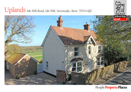 Uplands Ide Hill Road, Ide Hill, Sevenoaks, Kent, TN14 6JZ