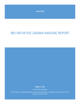 Bid Initiative Zambia Midline Report