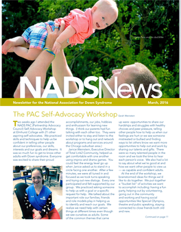NADS News — March, 2016 1 Contents World Down Syndrome Day