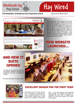 New Website Launched... and New It Suite Opened