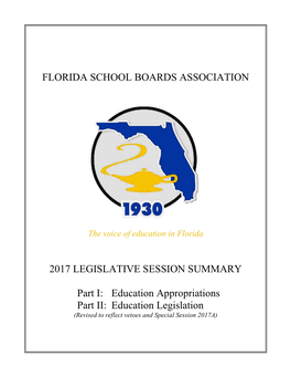 2017 Legislative Session Summary