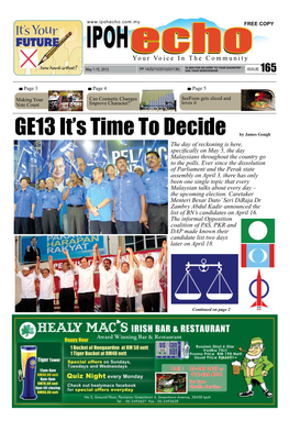 GE13 It's Time to Decide