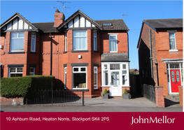 10 Ashburn Road, Heaton Norris, Stockport SK4 2PS Guide Price £475,000