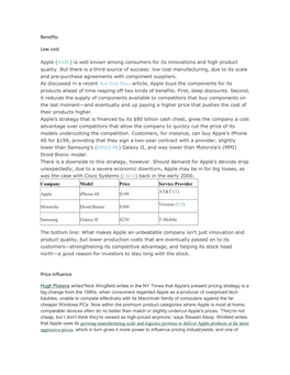 Benefits Low Cost Price Influence