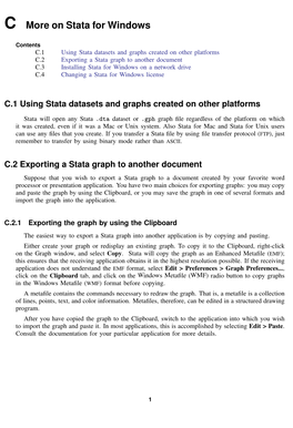 [GSW] C More on Stata for Windows