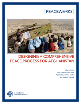 Designing a Comprehensive Peace Process for Afghanistan