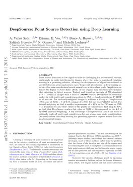Deepsource: Point Source Detection Using Deep Learning