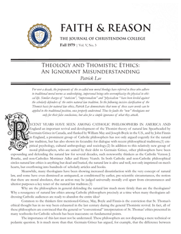 Faith & Reason