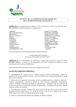 2020 Extraits Statuts CC Canton Oulchy Le Château