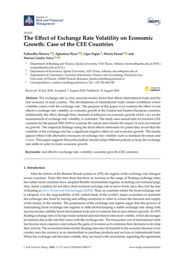 The Effect of Exchange Rate Volatility on Economic Growth