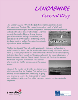Lancashire Coastal Way ! ! ! 6 a Map 1 ! !