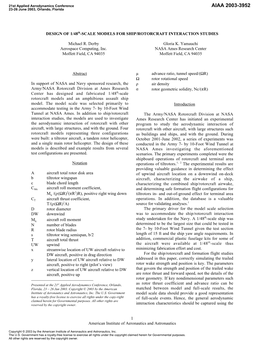 DESIGN of 1/48Th-SCALE MODELS for SHIP/ROTORCRAFT INTERACTION STUDIES