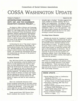 Cossa Washington Update